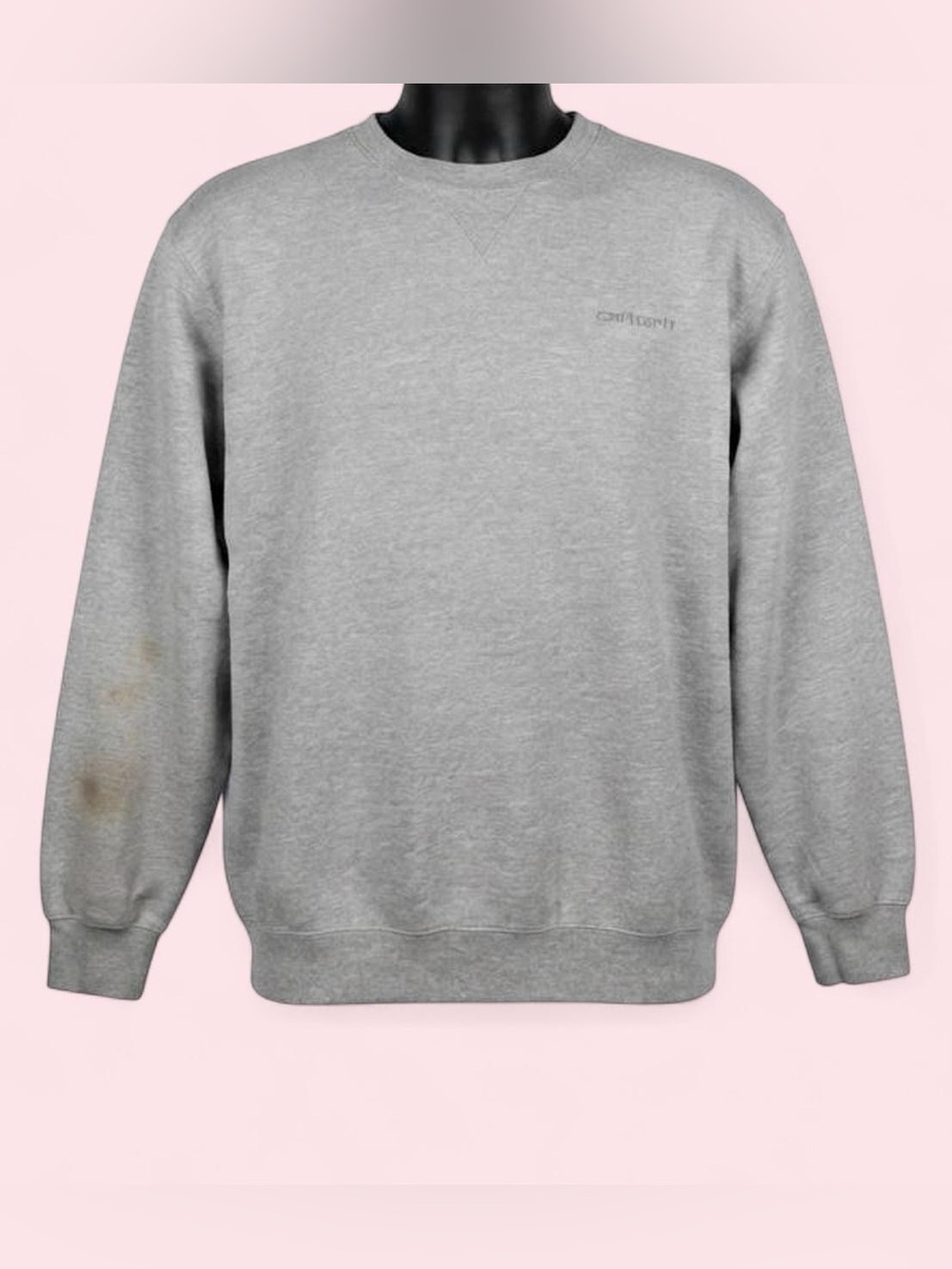 Vintage 1990s Distressed Thrashed Stained Carhartt Sweatshirt Workwear Men’s 2X